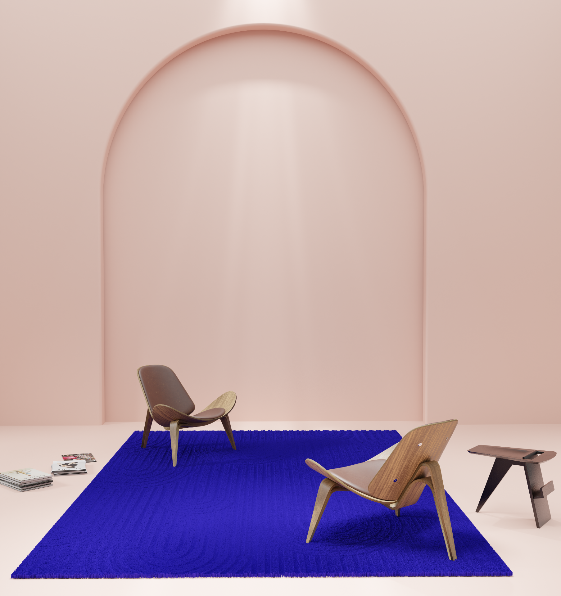 DESIGNRUG - ARCHES COBALT BLUE