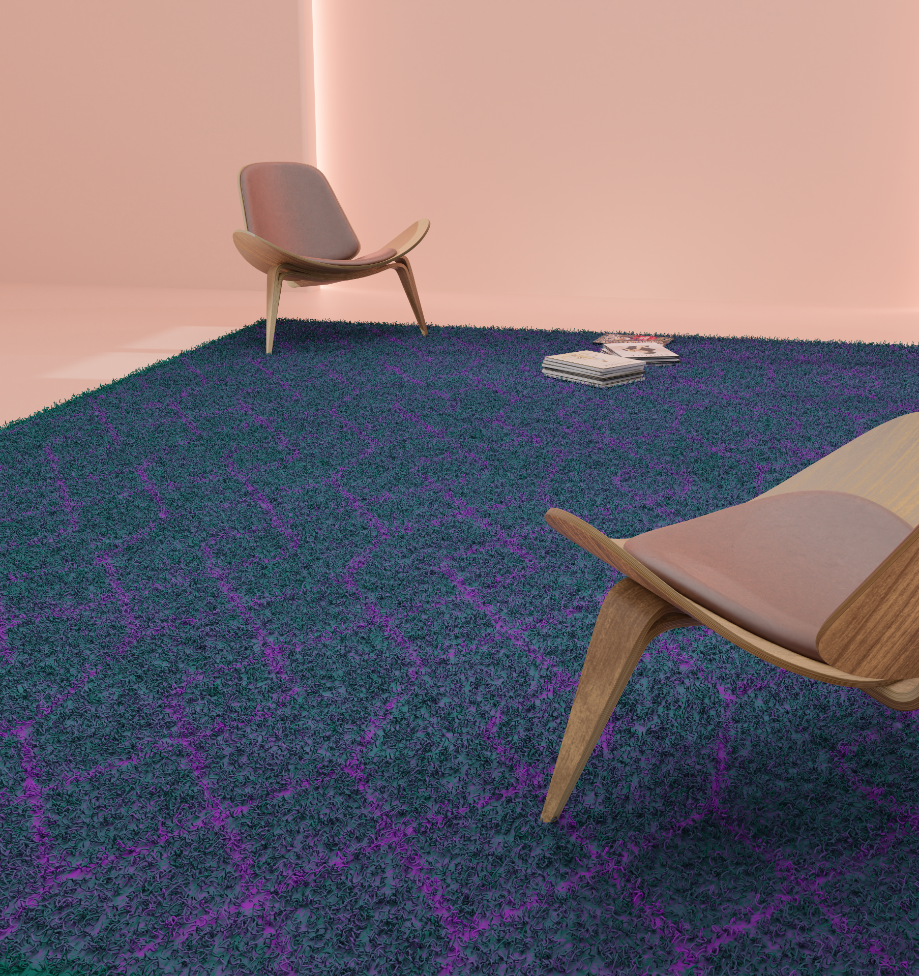 DESIGN RUG - LA TOILE GREEN