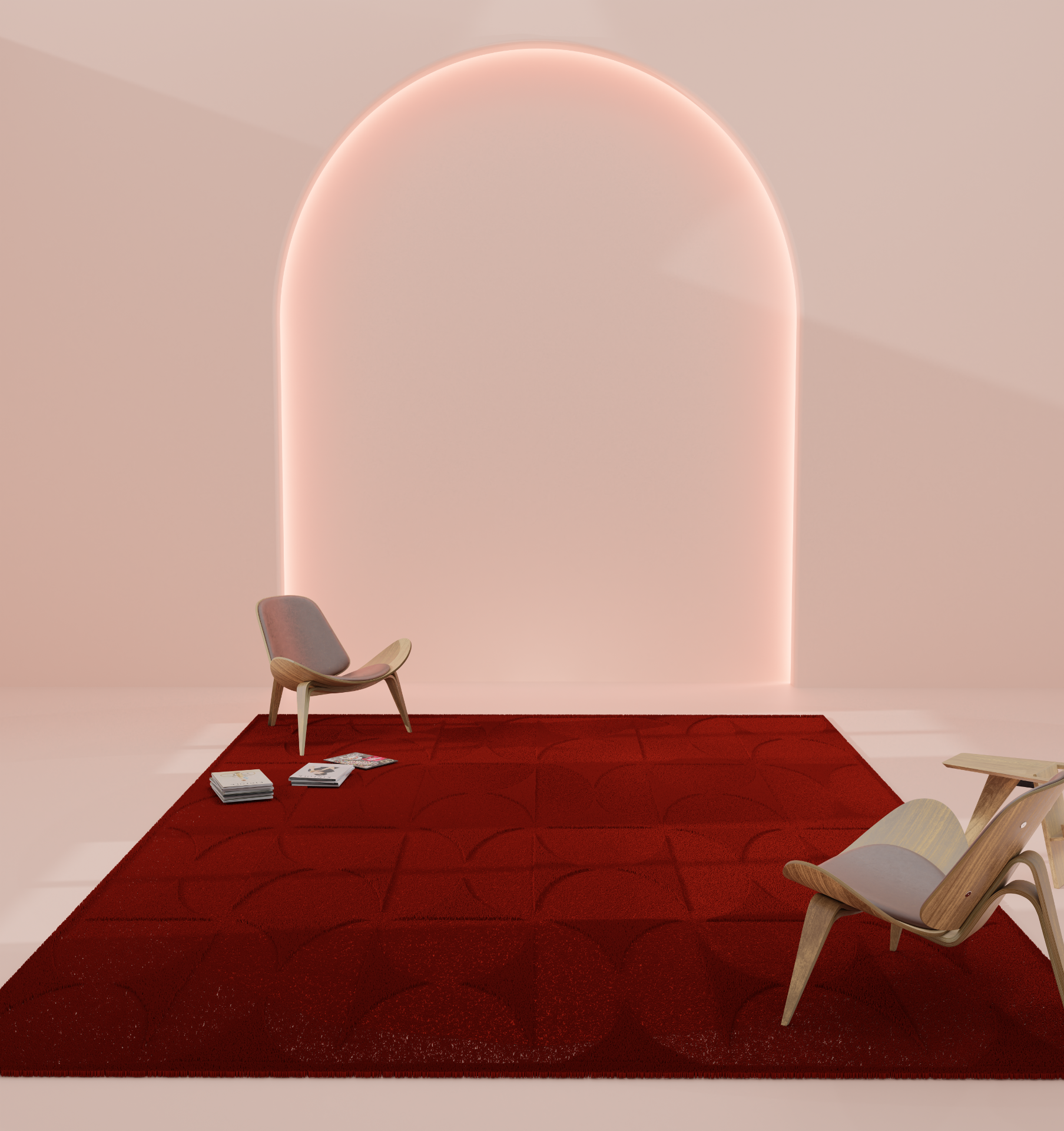 DESIGN RUG - MOITIÉS RED