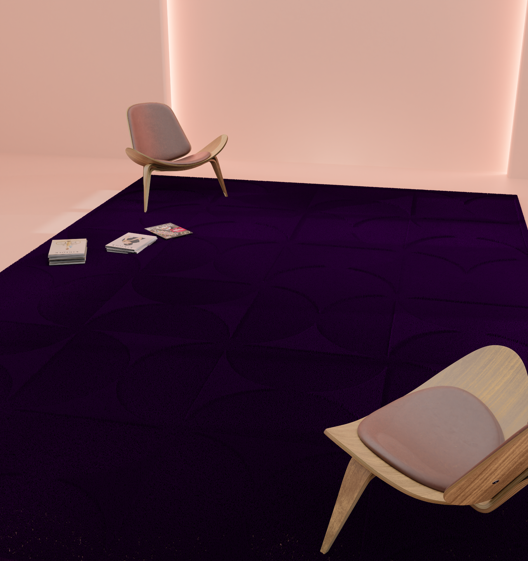 DESIGN RUG - MOITIÉS PURPLE