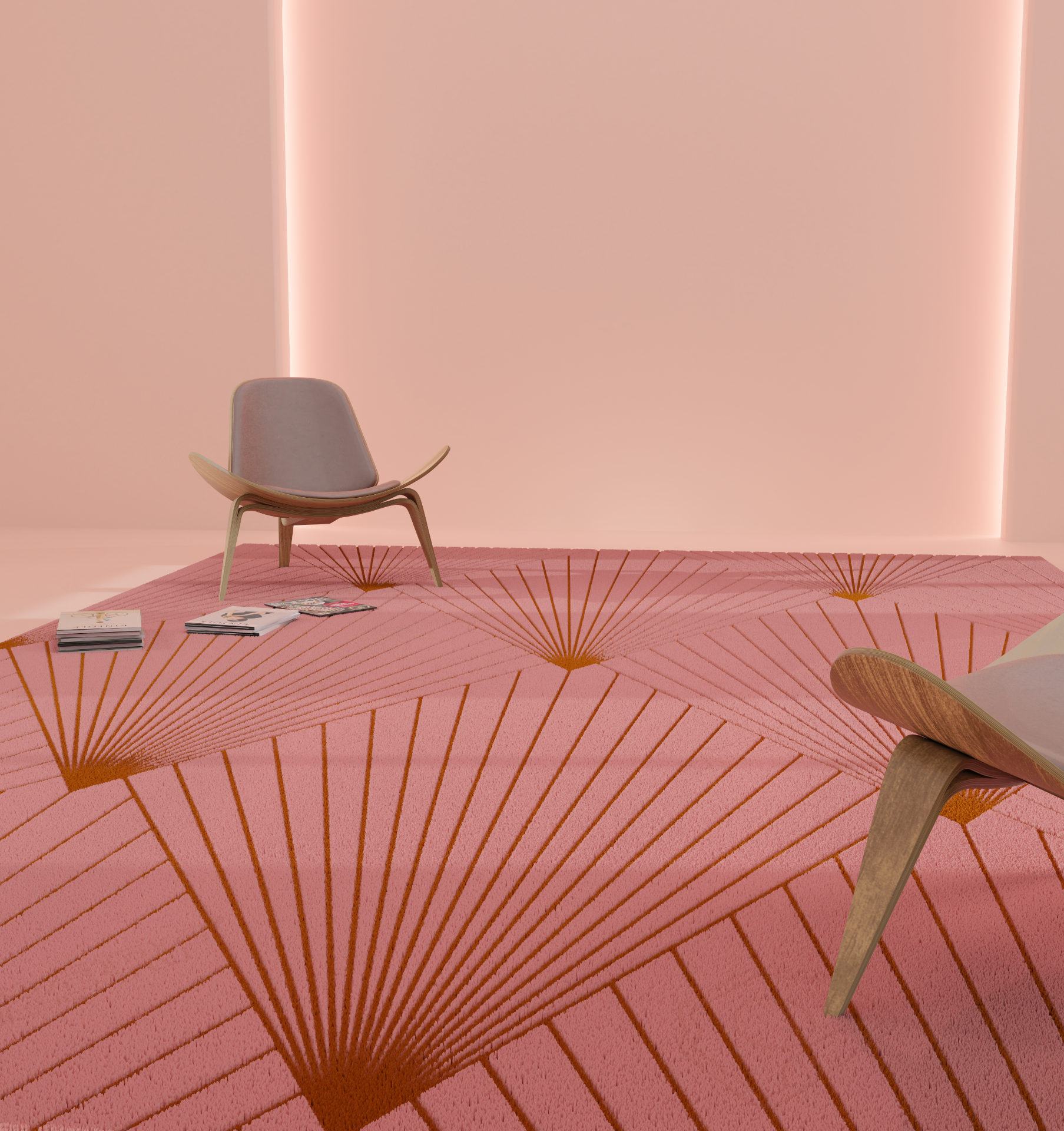 DESIGN RUG - LE VENTILATEUR PINK